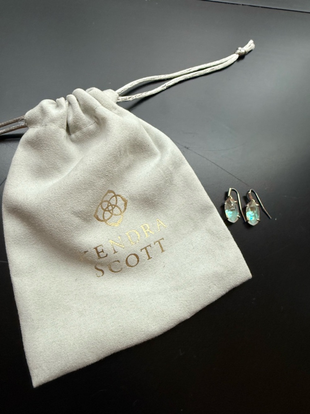Kendra Scott Iridescent Teardrop Dangle Earrings - Rose Gold